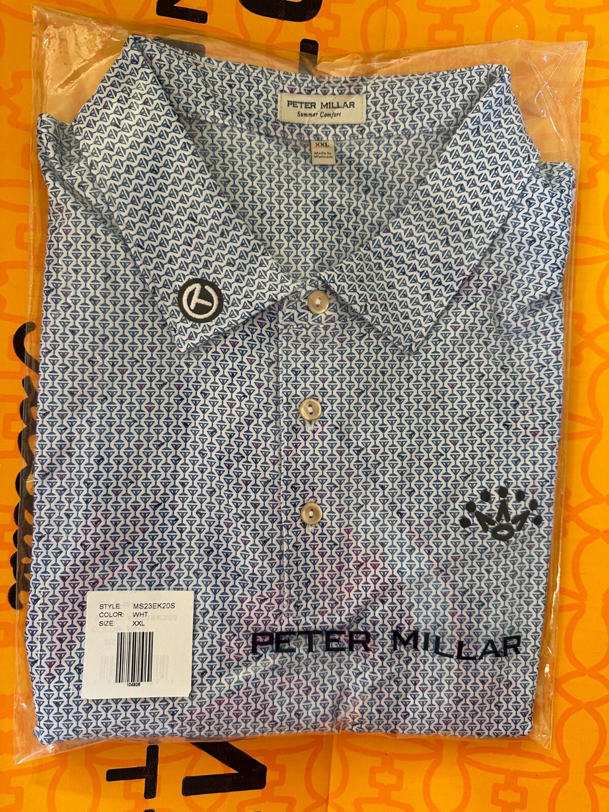 【新品】PETER MILLAR/SCOTTY CAMELON ポロシャツ Scotty Cameron Peter Millar TOUR Golf Polo Scotty Bull Dog