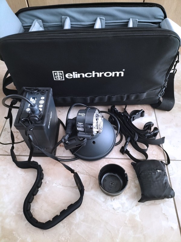 Elinchrom Quadra Elb-400 + Quadra High Sync- Neuf