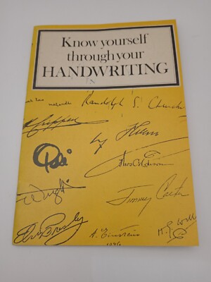 Know Yourself Through Your HANDWRITING by Jane Paterson 1985 Paperback Book 