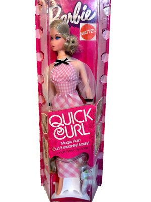 Vintage 1972 Quick curl Barbie Doll Mattel 4220 Taiwan   NRFP Factory Sealed  