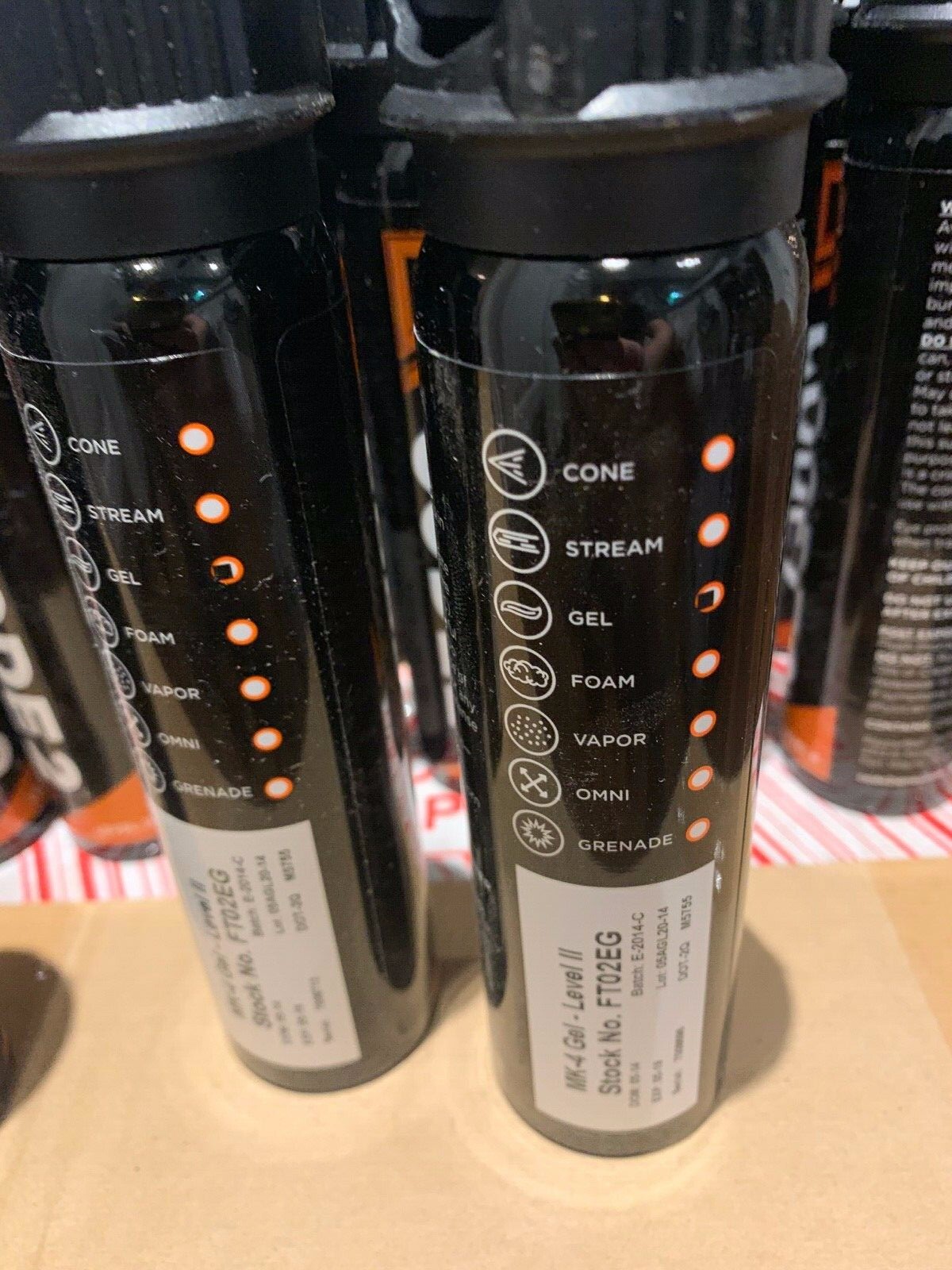 LOT OF 51 UNITS - CODE2 MK-4 LEVEL II PEPPER SPRAY GEL