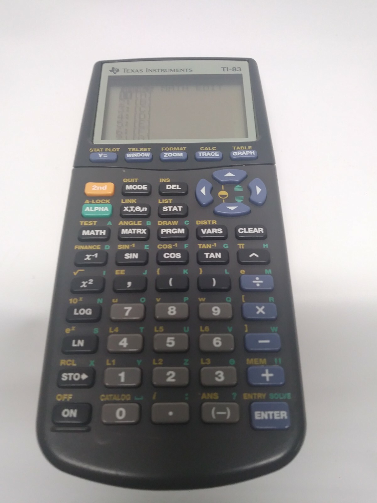 Working Texas Instruments TI-83 Graphing Calculator With Cover School