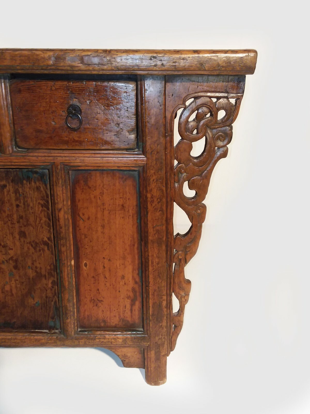 Antique Chinese Asian Buffet Sideboard Credenza Cabinet Altar Elm