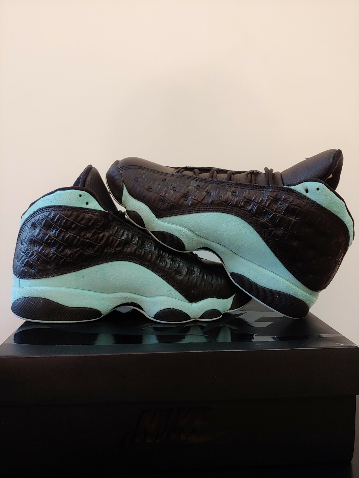 island green jordan 13s