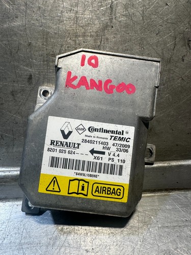 2010 Renault Kangoo 1.5 dCi 70 Diesel Air SRS Bag Control Module Unit 8201025624