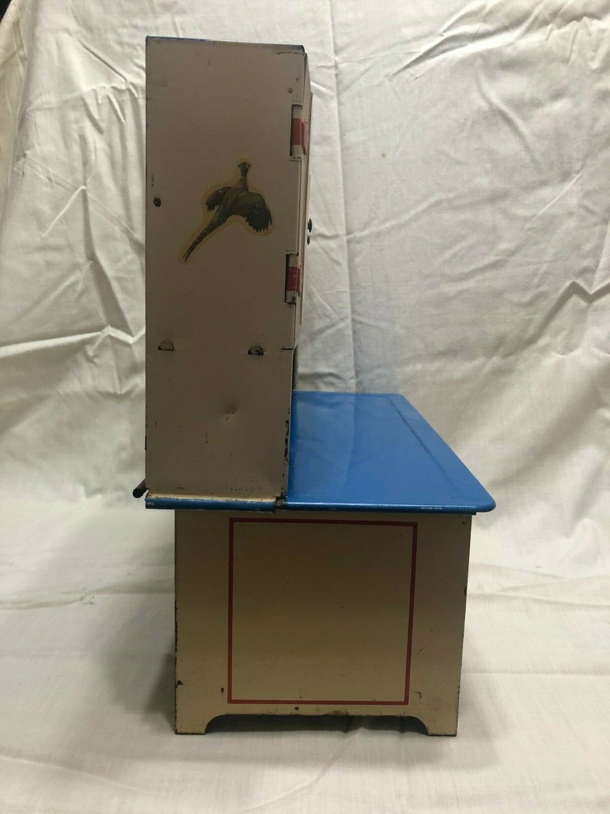 Vintage Wolverine Kitchen Cabinet Blue & Creme