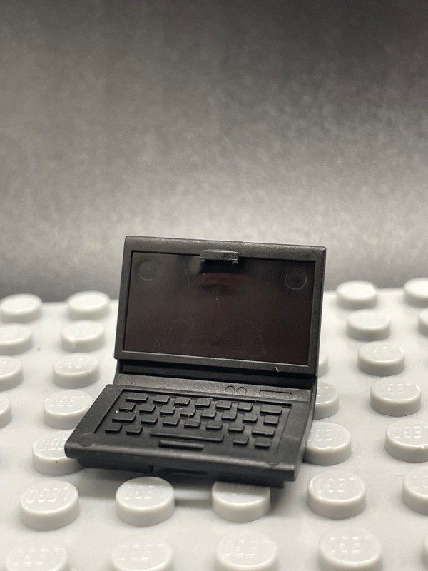 Lego New Black Computer Laptop Device Gadget Minifigure School Accessory