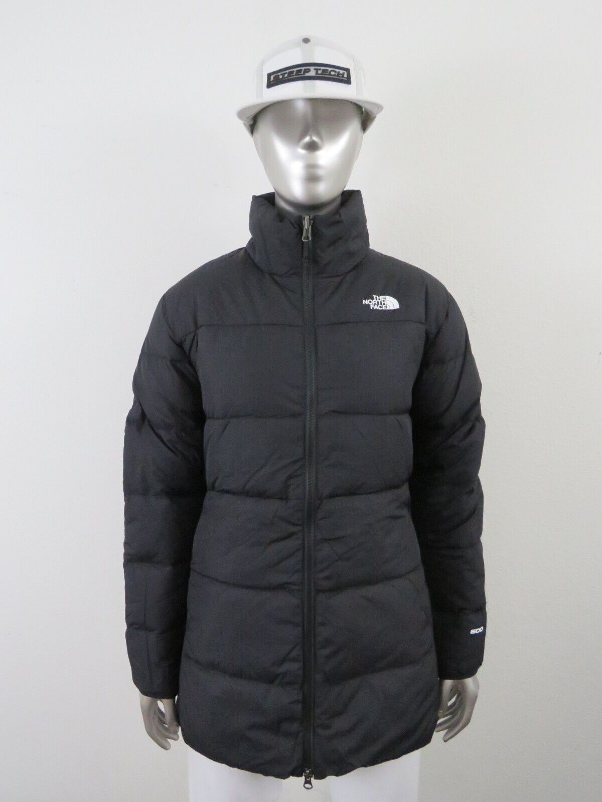 Pre-owned The North Face Womens  Sequoia Triclimate Waterproof Down Insulated Parka Jacket In Tnf Black / Tnf White Logo