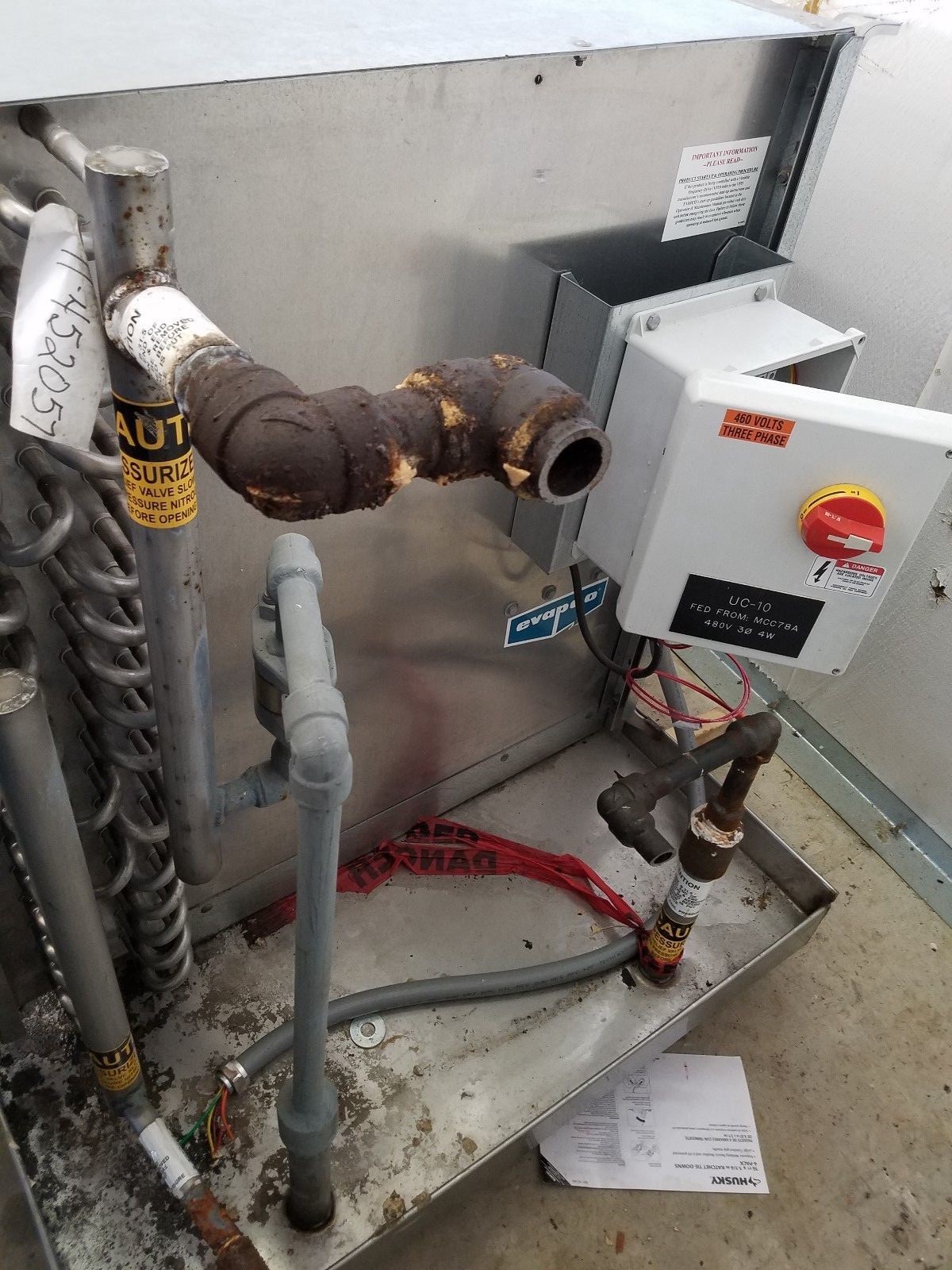 Evapco Ammonia Refrigeration Evaporator with Hot Gas Defrost