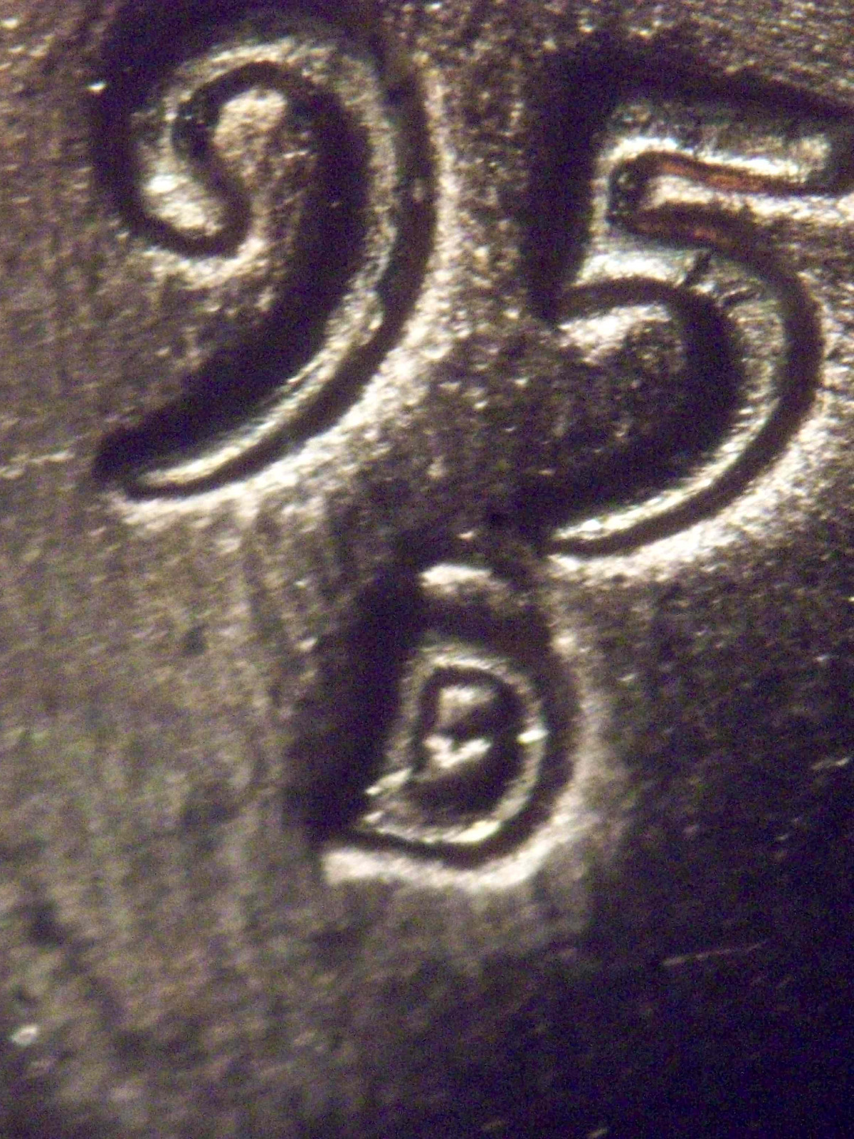 1954 D rpm 001 lincoln error cent BU