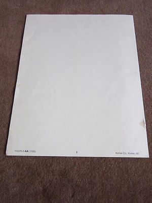 Kohler Installation Instructions Manual ONLY Wellworth Reverse Trap Toilet Guide