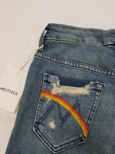 Pre-owned Mother Denim High Waisted Looker Ankle Chew, Learning To Hula $248