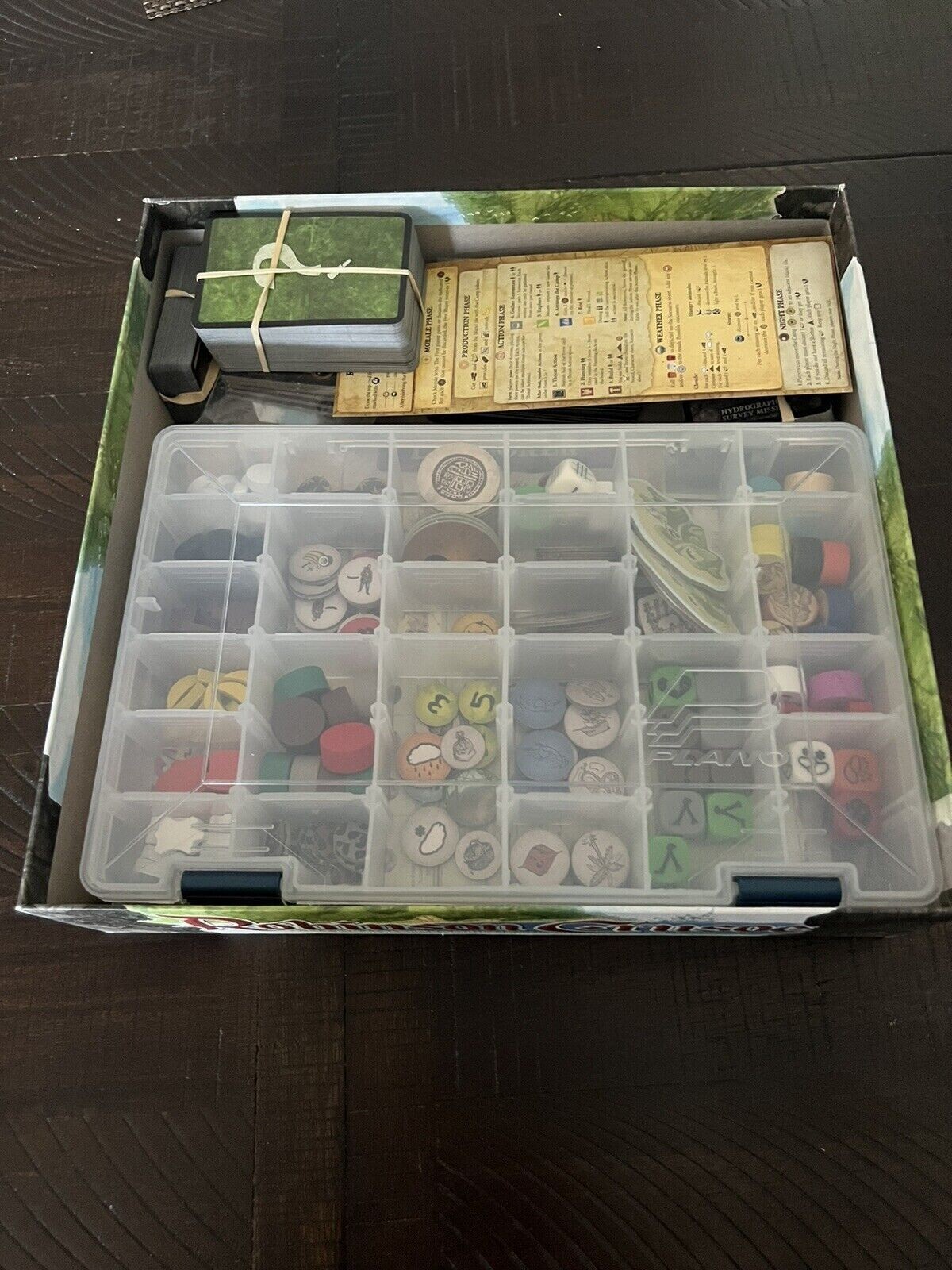 Robinson Crusoe Board Game with EXPANSION, PROMO CARDS, ORGANIZER