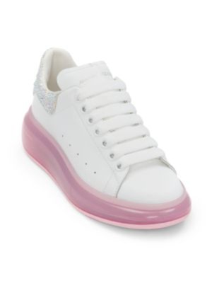 Женские белые балетки на танкетке на платформе Mid1-1/2 от ALEXANDER MCQUEEN 37,5