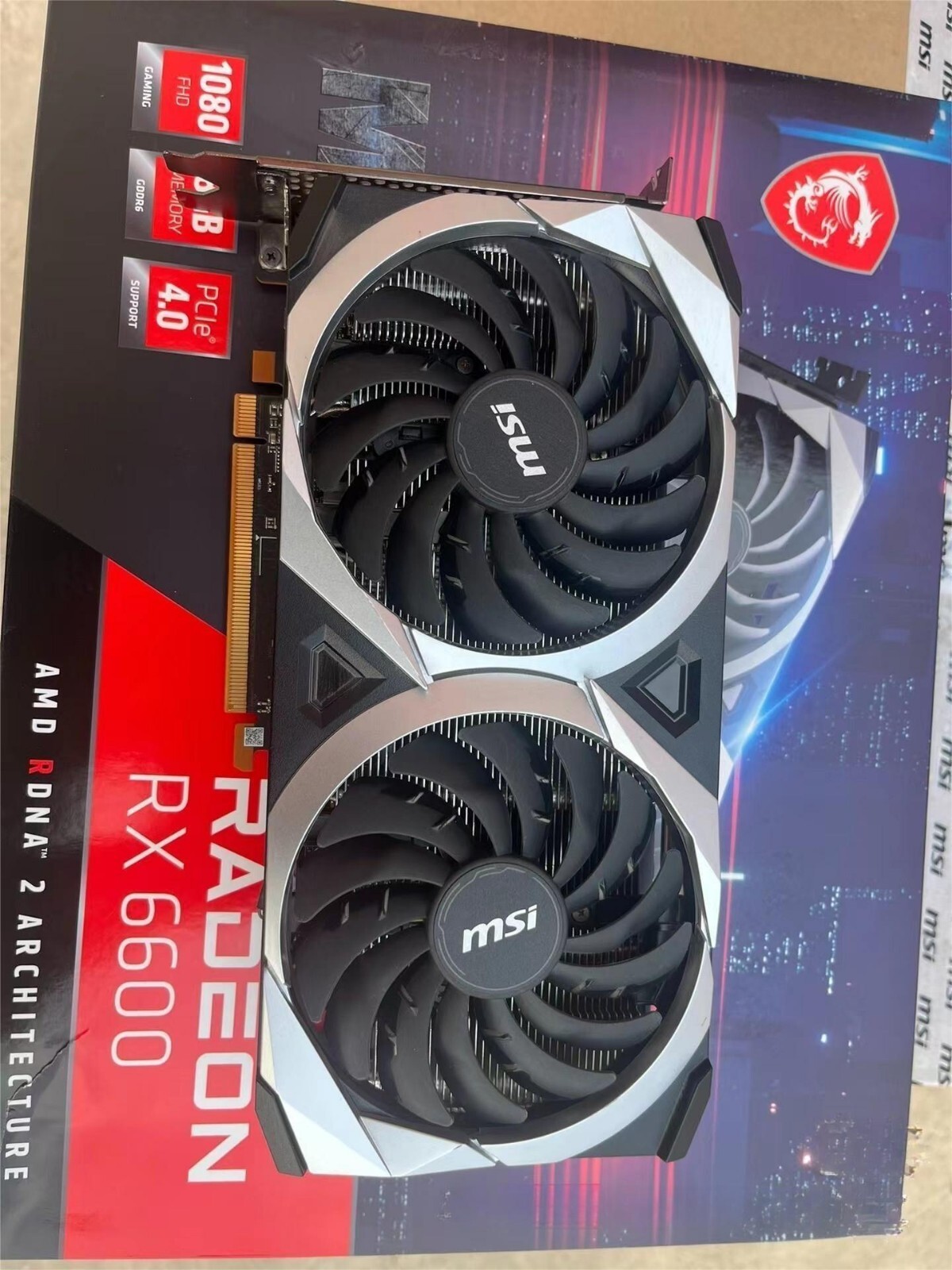 中古】 MSI Radeon RX 6600 MECH 2X 8G グラフィックスボード