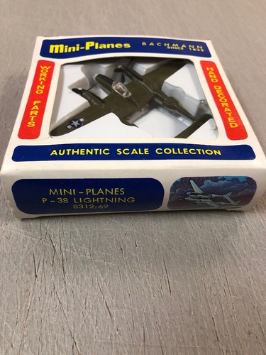 Bachmann Mini Planes P 38 Lightning Vintage 1970s Model No 8312 /69