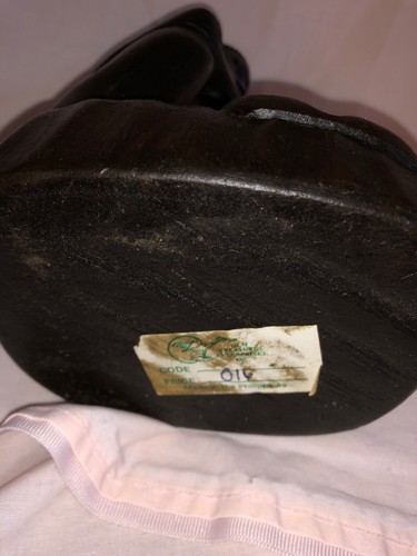 Philippines Wood Tribal Hand Carved Smoking Pipe Man Figurine w/ Trinket Holder