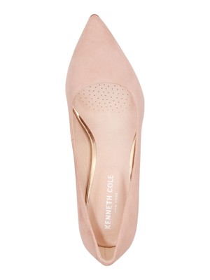 

KENNETH COLE NEW YORK Женские бежевые кожаные туфли-лодочки Riley 85 Stiletto Slip On, Бежевый, KLU8037LE
