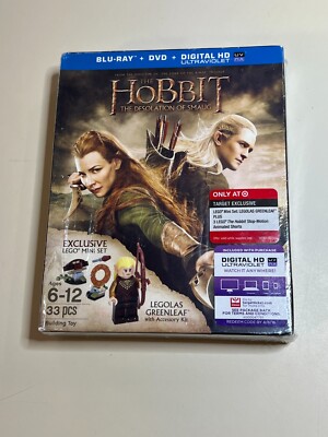 The Hobbit Desolation Of Smaug Target Exclusive w/33 piece mini Lego BLURAY+DVD