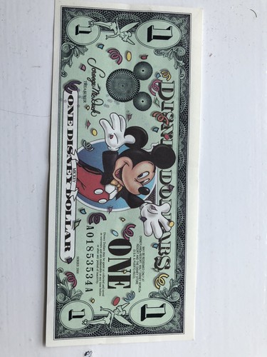 VeryRare $1 Disney Dollar Mickey Mouse Epcot 2000 Millennium