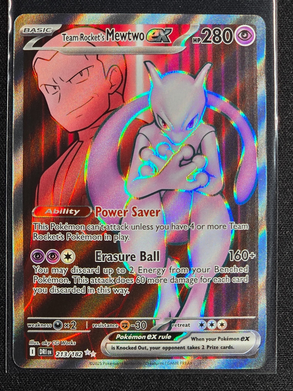 [美品]Team Rocket Mewtwo EX First peek at the new Glory of Team Rocket Mewtwo Ex Double