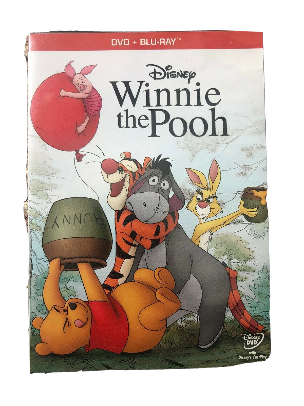 Winnie the Pooh (Blu-ray DVD 2-Disc Set) no slip cover no