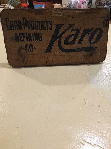 Vintage Unique Advertising Wood Decor: Karo Corn Products