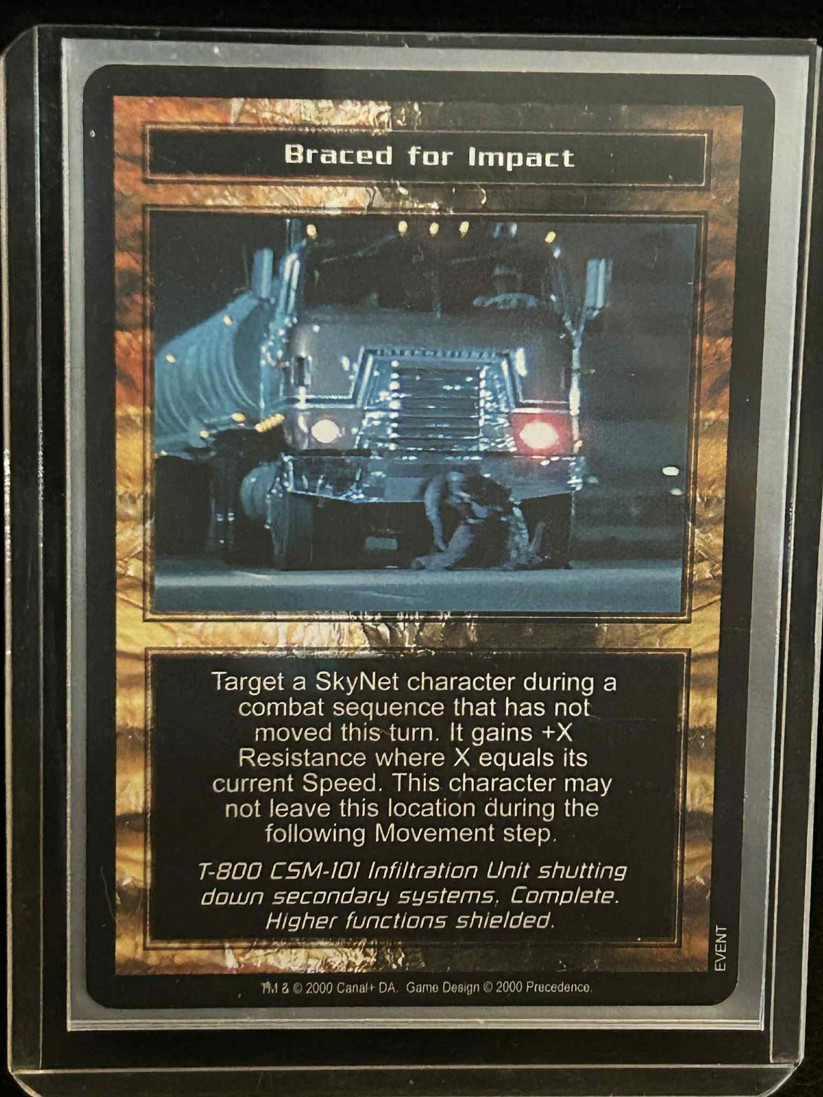 Braced For Impact Base Set Terminator Light Play Trading Card