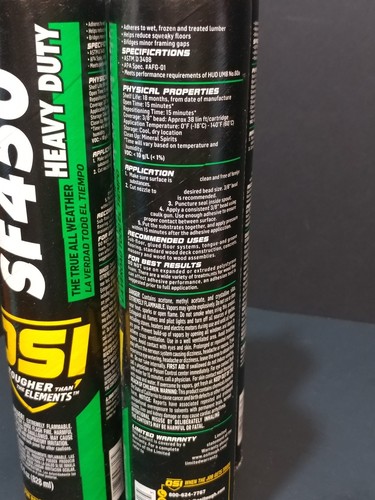OSI SF450 Interior/Exterior Subfloor Latex Adhesive **4 - 28oz tubes**