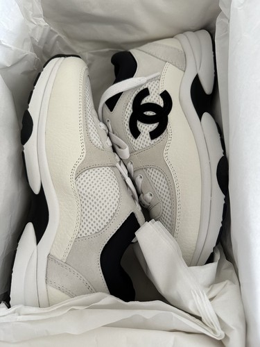 size 41.5EU NEW CHANEL Mesh Suede Calfskin Grained Womens CC size 41.5EU NEW CHANEL Mesh Suede Calfskin Grained Womens CC