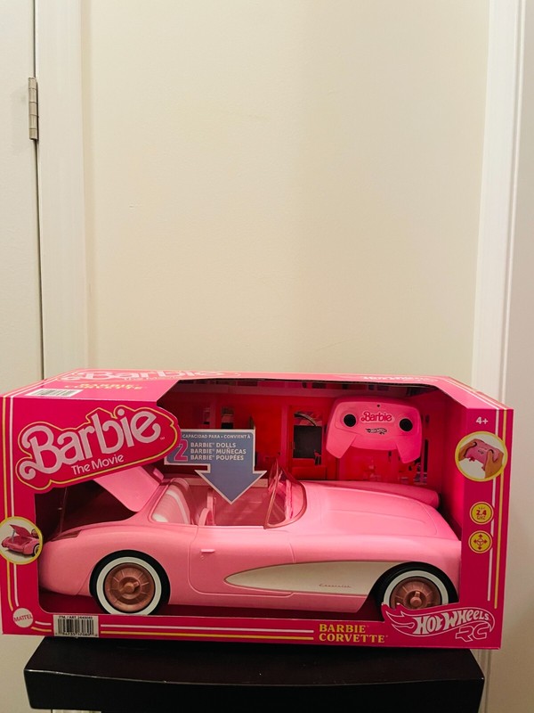 Barbie The Movie Hot Wheels RC Corvette Remote Control Car