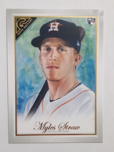 Myles Straw~Houston Astros~2019 Topps Gallery #19 RC Rookie Card. rookie card picture