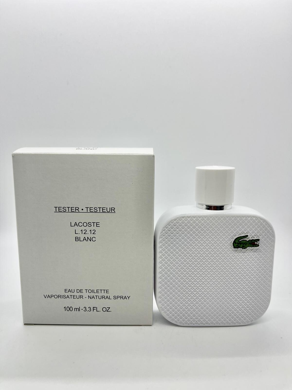 L.12.12 Blanc By Lacoste For Men's 3.4oz EDT Tester Box | eBay