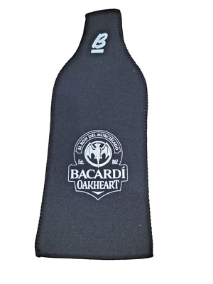 New Bacardi Oakheart Rum EL RON MURCIELAGO Neoprene Bottle Cover