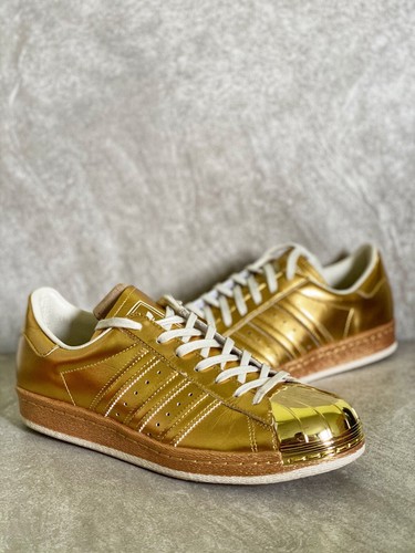 adidas originals superstar 80's metal toe gold metallic