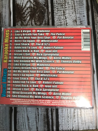 80’s KARAOKE CD LOT - Totally Rad! 13 Dics!!