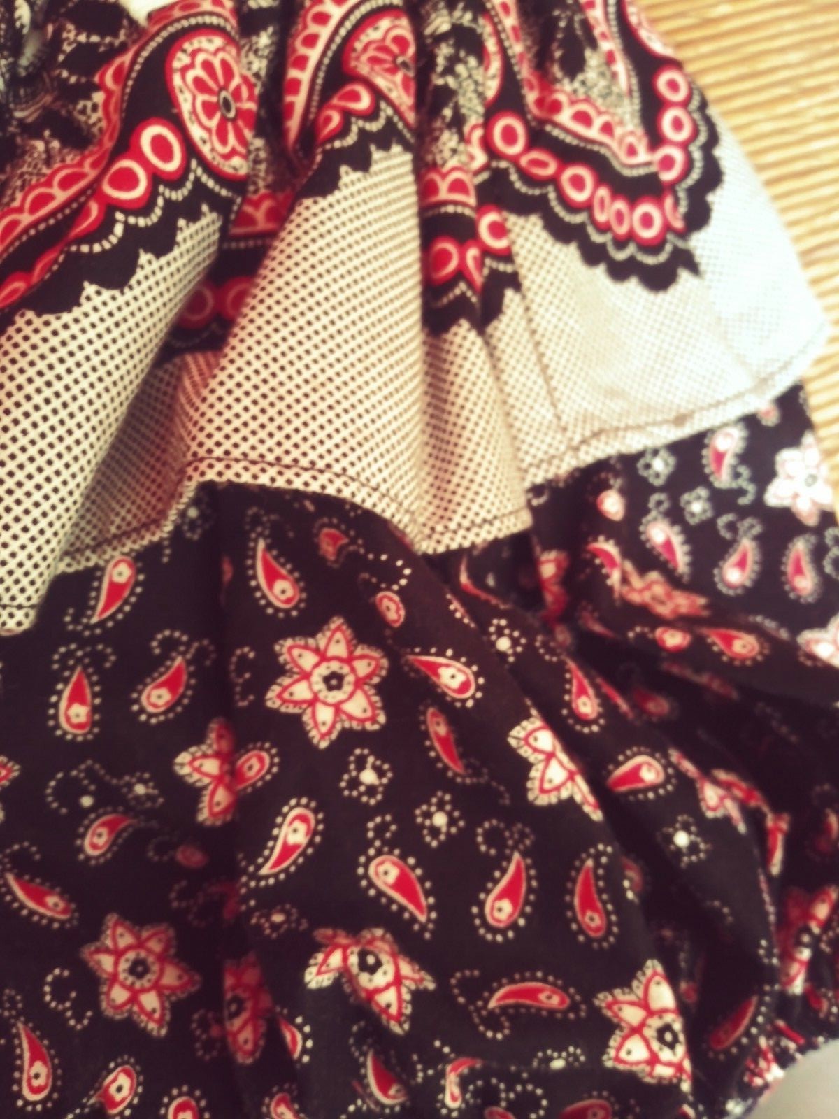 CIRCLE T Floral Ruffle Western Square Line DANCE DRESS sz 9/10 MARILYN LENOX