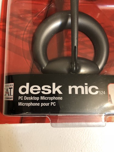 Labtec Desk Mic 524 Microphone For PC Desktop Computers Voice & Video Chat