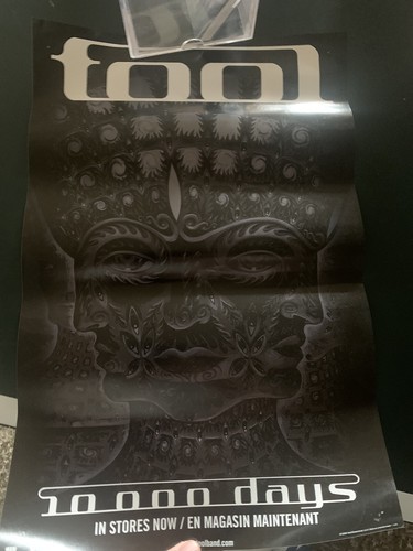 Original VTG TOOL 10,000 Days Promo Poster Rock Band