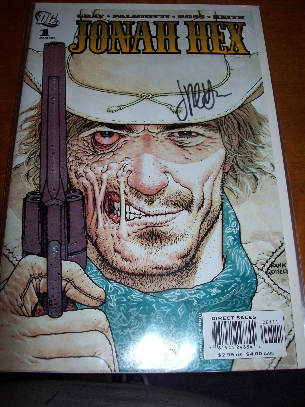 Jonah Hex (DC 2005 2nd Series) # 1 2 3 4 5 each autographed by Jimmy Palmiotti