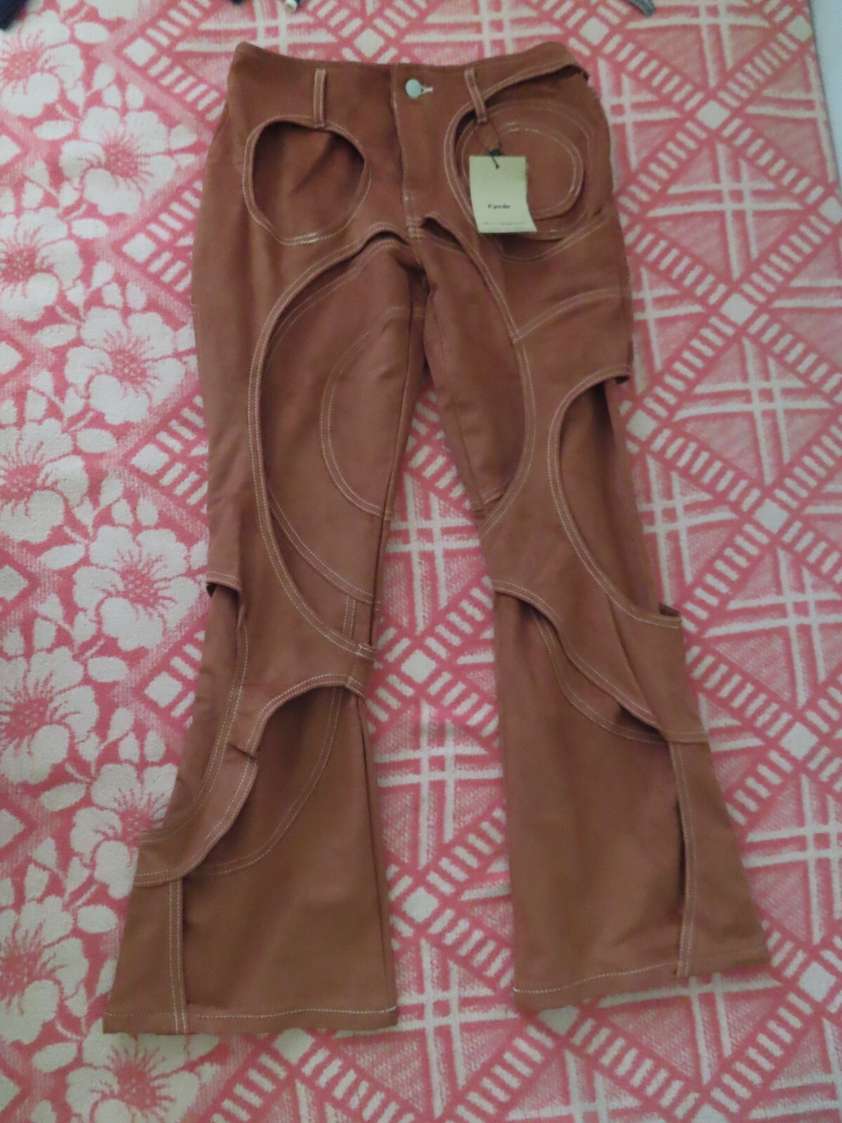 MYOB NYC / Cycle 【ARCHIVE COLLECTION】SPIRAL CUT-OUT PANTS