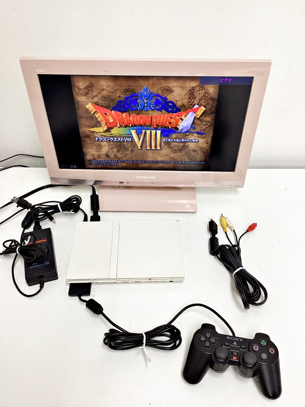 プレステーション2 Sony Playstation 2 Slim White SCPH-75000 Console Set 528