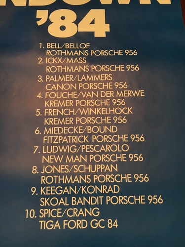 1000 KM Sundown ‘84 Originial Factory Poster