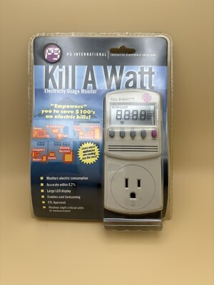P3 International P4400 Kill A Watt Electricity Usage Monitor Intertek 3140244NIB