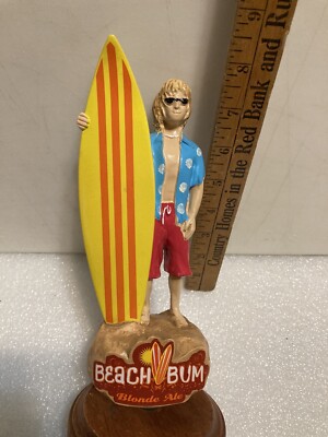 ANHEUSER BUSCH SEASONAL BEACH BUM BLONDE SUMMER ALE draft beer tap handle. USA