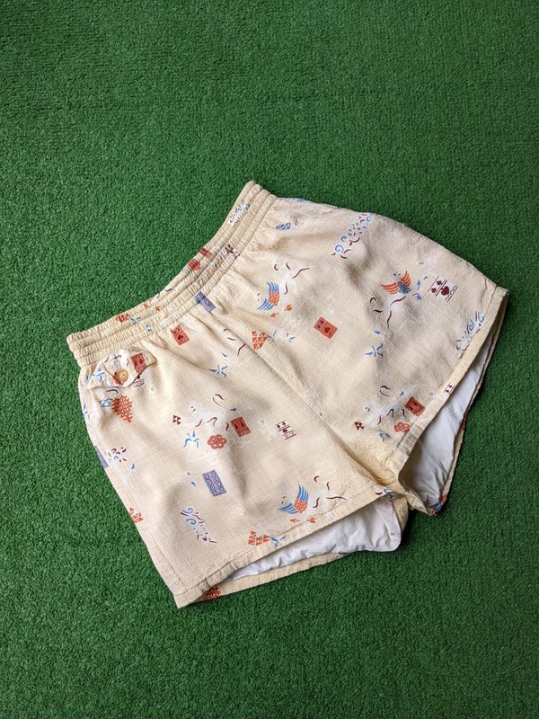 VINTAGE 1940’S MEN’S PRINT BATHING SUIT BY CATALINA SIZE 36