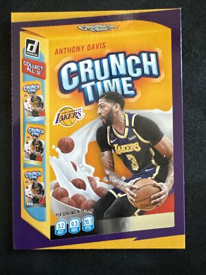 2020-21 Panini Donruss Anthony Davis Crunch Time Gold Press Proof