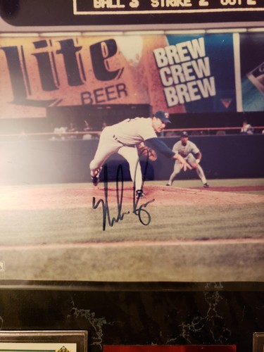 Nolan Ryan Autographed Plaque W/cards