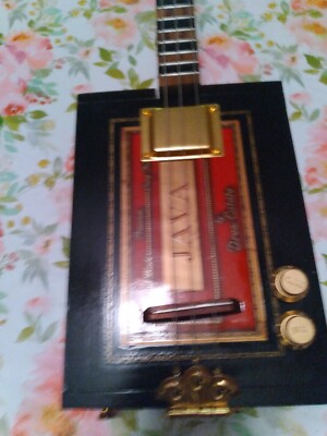 Hand made to order 3 String Cigar Box Guitar. Hummy P.U.  FREE SHIPPING.*ROCKS*
