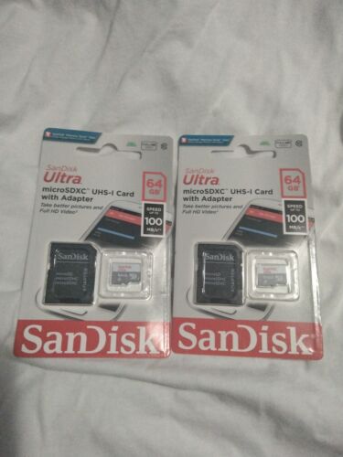 SanDisk 64GB Ultra Class 10 TF 100MB/S MicroSD Micro SDXC SanDisk 64GB Ultra Class 10 TF 100MB/S MicroSD Micro SDXC